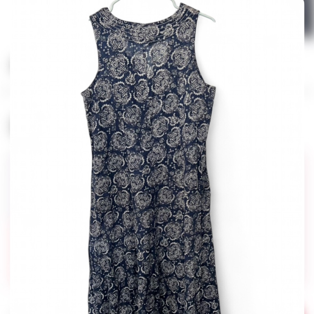Coldwater Creek Paisley Maxi Dress Coastal Boho - Picture 12 of 12